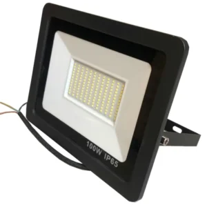 AC185-265V 100W Slim Body LED Flood Light Aluminum Housing Tempered Glass Cover IP66 Garden Lighting Area Lighting