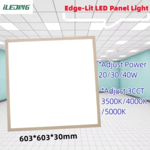 Adjust 3 CCT 20W 30W 40W LED Edge-Lit Surface Mount Fixture Dimmable Ceiling Flat LED Panel Light