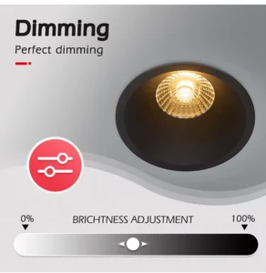 Adjustable Aluminum Recessed LED Spotlights Trimless Deep Cup Down Light Anti-Glare Indoor Recessed Ceiling Light for Europe