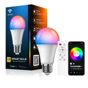 Alexa Alice Tuya WiFi Remote Control RGB E27 Smart LED Bulb Bluetooth Wireless App Control A19 Intelligent Light Bulb