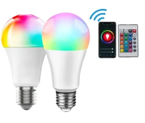 Alexa Google Home Voice Control 110 240V Smart Bulb RGB WiFi Smart Bulb Remote Control 9W E27 E26 B22 A60 LED Tuya Smart Bulb