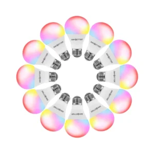 Alexa and Google Home Assistant 12 Pack App Wifi Control Lights 9W LED Smart Bulb