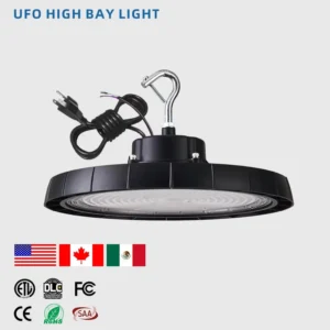 Aluminum IP65 Industrial Lighting Warehouse 100 150 200 240Watt UFO High Bay Light DLC ETL CE Certified 5-Year Warranty