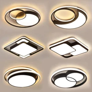 Bedroom Lights Modern Square LED Ceiling Light Indoor Home Room Decoration Lighting Dimmable Ceiling Lamp Metal