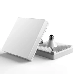 Big Square Aluminum-PBT Energy Saving E27 LED Bulb