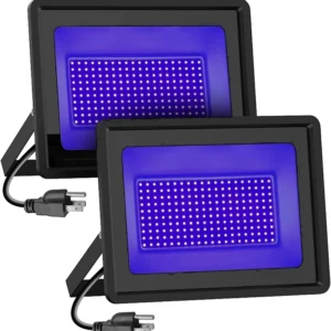 Black Light Purple 365nm 395nm 400nm UV Curing LED Flood Lamp Glass Material for Medical Foot Tile Curing 110V 220V Power Supply