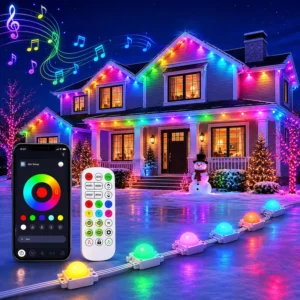 Building Facade Lighting Decoration IP67 Linear DC24V High Brightness RGBIC Pixel Point PC Material Outdoor Light