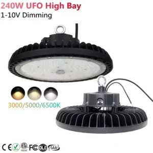 CE SAA ETL Listed High Bay LED Light 160LM/W 150W-200W-240W Adjustable Power