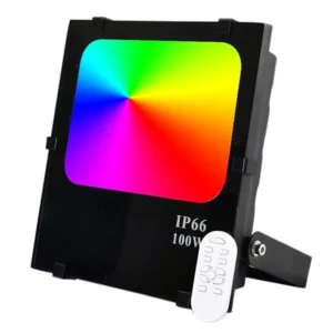 COB 50W 100W 150W 200W Lamp IP66 Outdoor Waterproof Floodlight RGB LED Flood Light With Remote Control