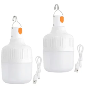 Camping Lantern Bulb USB Portable Tent Lamp Outdoor Waterproof LED Bulb Rechargeable Emergency Camping Light