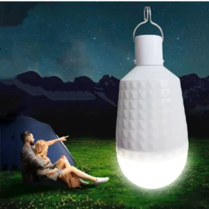 Camping Rechargeable Outdoor LED Bulb Solar Panel Power Supply Emergency Light Battery for Outdoor Activities