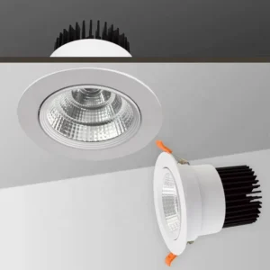 Ceiling Mounted 10-50W 4 Inch Recessed LED Downlight SMD Anti-Glare Inner Spotlights IP44 Dimmable Commercial