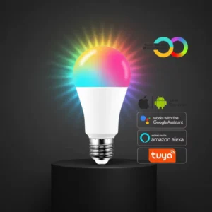 Colorful Dimmable WiFi and Bluetooth Controlled LED Bulb Color Change Light 9W RGB Bulb Multi-color E27 LED Bulb