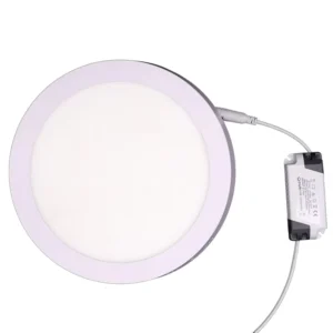 Commercial 24W Recessed Lamp Round Ultra Thin Slim LED Panel Light SMD2835 Surface Housing Office Ceiling Panel Light