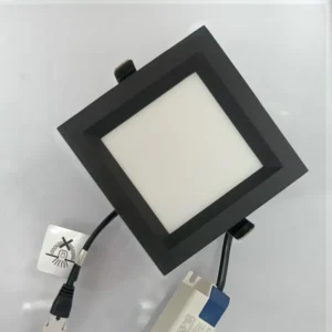 Commercial CCT Selectable Tunable Square Flat LED Panel Downlight 3000K COB Spotlight for Office Lighting
