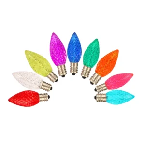 Commercial Dimmable Holiday Bulbs C7 LED Replacement Christmas Light Bulb C7 Shatterproof LED Bulbs for Christmas String Lights