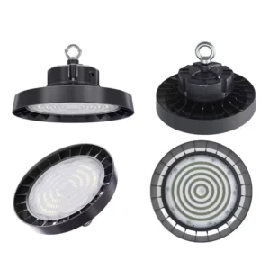 Commercial Industrial Lighting 100W 150W 200W 240W IP65 CCT SMD DOB Round UFO LED High Bay Light Warehouse Workshop Highbay Lamp
