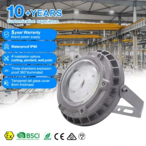 Commercial Industrial Lighting 30W 50W 80W 120W IP65 Round Highbay Lamp Warehouse Workshop UFO LED High Bay Light