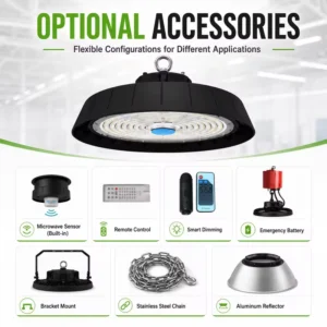Commercial Industrial Lighting 400W IP65 Round UFO LED High Bay Light Warehouse Workshop High Bay Lamp