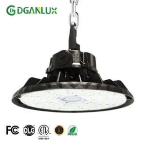 Commercial Industrial UFO LED High Bay Lights 100W 150W 200W IP65 Aluminum Housing 1-10V Dimmable Warranty for Warehouse