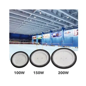 Commercial Industrial Warehouse Lighting Die casting Aluminum 150W High Bay LED Light UFO High Bay Lights
