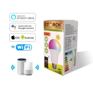 Ctorch Alexa and Google Home Oem Odm Led Bulbs Wifi Light Bulb 9w Wifi Smart Led Bulb Lights Rgb Lamp