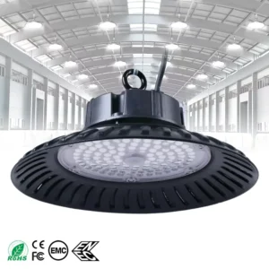 Custom Design High Bay Lamp IP66 Waterproof 50W 100W 150W 200W Industrial Warehouse UFO LED High Bay Light