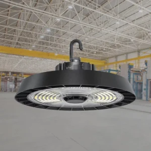 Custom European Standard Industrial Fixtures Adjustable 3CCT 100W 150W 200W UFO High Bay Light Aluminum IP65 Microwave