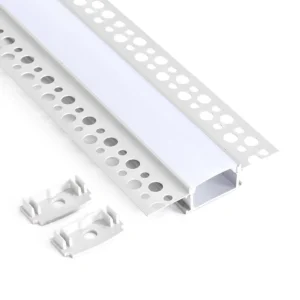 Custom LED Strip Light Aluminum Profile 1M 2M 3M Plaster Recessed Profile Channel Ceiling Drywall Perfil De Aluminio LED