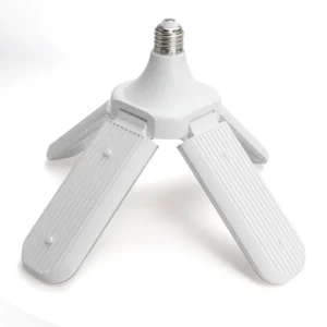 Customized 300-730nm Greenhouse Hydroponic E26 E27 4 Fan Foldable Fan Blade Full Spectrum Led Grow Light Bulb