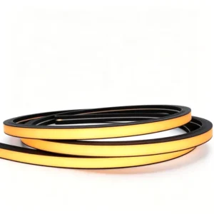 DC24V IP67 Fully Black Recessed LED Strip Lights For 3500K Warm White Silicone Waterproof Acoustic Linear Slat Grille Wall