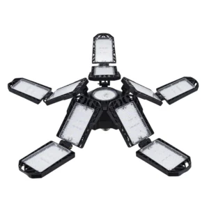 Deformation Blade Shape Fan LED Bulb Folding 3 4 5 Leaf Lamp Household Lighting Garage Workshops Warehouse Panels Car Shop Light