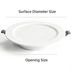 Dimmable 18W LED Recessed Ceiling Downlight Fixture Lamp AC 165-265V for Indoor Lighting