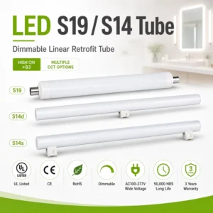 Dimmable Linear Led Light 300mm 500mm Double Ended Wall Lamps Decorative Lighting S14sd Mirror Led Tube Light