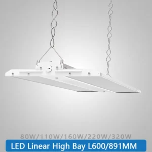 Durable Aluminum Alloy Body Linear High Bay Lights with Smd2835 Chips LED Warehouse Lights for Industrial Workshop Lighting