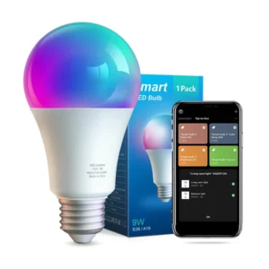 E26 A19 RGB Smart LED Bulb App Wifi Alexa Google Home Dimmable Multi Color Changing 1 Pack