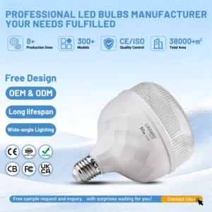 E27/B22 20W 30W 40W 50W 60W AC85-265V 3000-6500K Energy Saving Lamp Bedroom Studies Living Room LED Bulbs