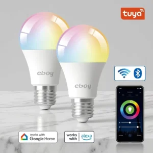E27 B22 A60 RGBCW 9W 806LM WiFi Dimmable LED Smart Bulbs for Home