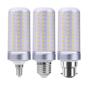 E27 E26 E14 E12 B22 High Brightness LED Corn Bulb Three CCT Non flicker 1000 Lumen 85 265V SMD Bulb