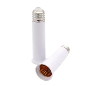 E27 Standard Medium Base Plastic Extension Socket Adapter 120mm Screw Max 200W UV Germicidal Lamp Socket Extender CE Certified
