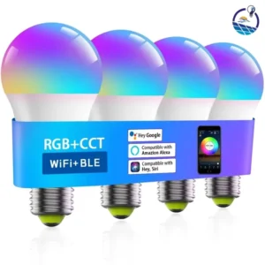 E27 WiFi Smart LED Bulb RGBCW Color Dimmable AC220V APP Remote Control Support Alexa Google Home Voice Control