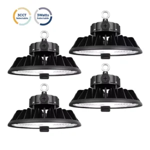ETL DLC 150lm/W UFO LED High Bay Light Aluminum Body 100W 150W 200W Power Factory Direct Indoor Warehouse Shop Lighting