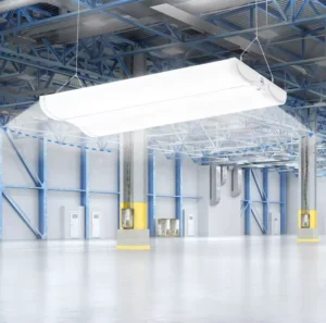 ETL LED Linear High Bay Light 150W 19500LM 0-10V Dimmable 5000K Daylight Adjustable Tilt Hanging LED High Bay Shop Lighting
