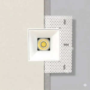 ETL Listed 6 Inch Round Trimless Recessed LED Downlight Dim to Warm 3000K-1800K