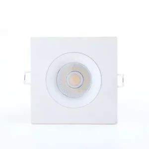 ETL Square 3.5 Inch LED Regressed Recessed Downlight and Dimmable Ceiling Light with Junction Box for Wet Location