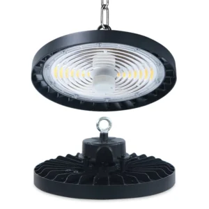 Energy Efficient UFO Black Housing Durable Canopy Slim Industrial Lamp 3CCT LED 100W 150W 200W 250W Round High Bay Light