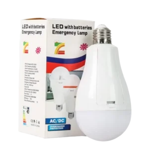 Energy Saving Eye Protection LED Dual Battery Bulb E27 Screw Base Super Bright Strong Light 15W Rechargeable Emergency Bulb