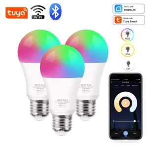 FXPOT A19 AC LED Smart Home Wi Fi Lighting Bulb with RGBCW Dimming E27 E26 B22 Base