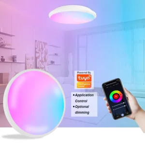 FXPOT Smart LED Ceiling Light RGB Indoor Music Control with Alexa SMART APP 16 Million Colors Adjustable for Living Room