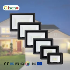 Outdoor Waterproof 10W 200W LED Flood Light With Rechargeable Motion Sensor Garden Floodlight With IP66 Rating